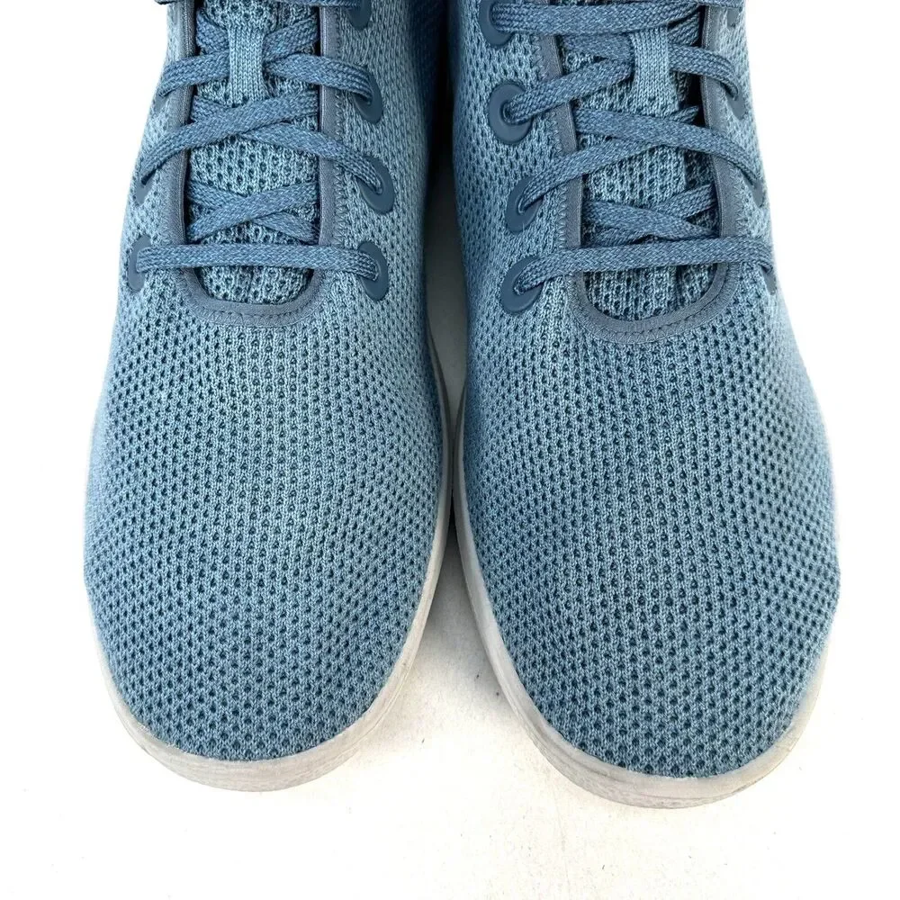Allbirds Tree Toppers Men’s 13 High Top Sneakers Blue Nikau Sapphire White Sole